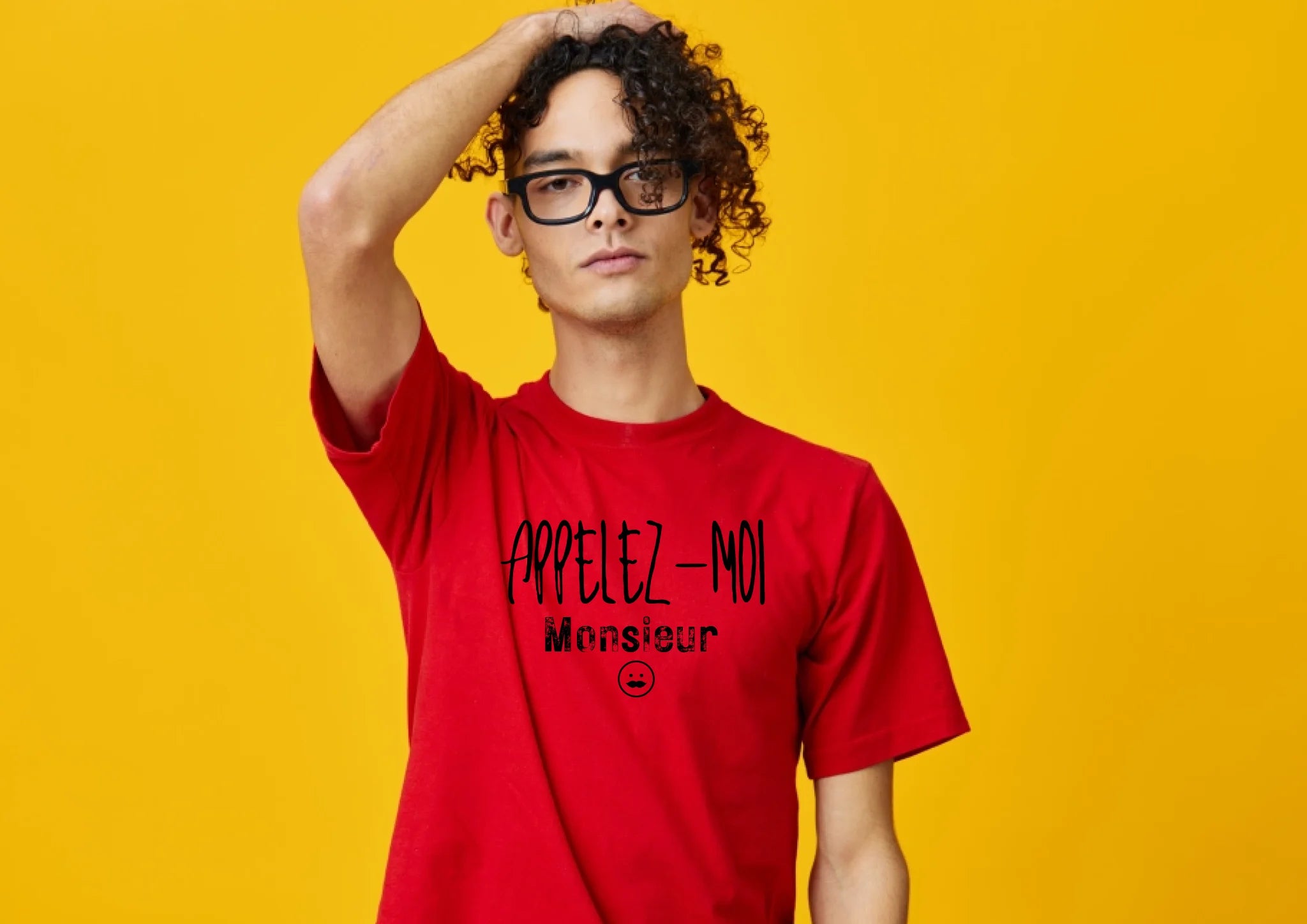 "Appelez-moi" impression poitrine