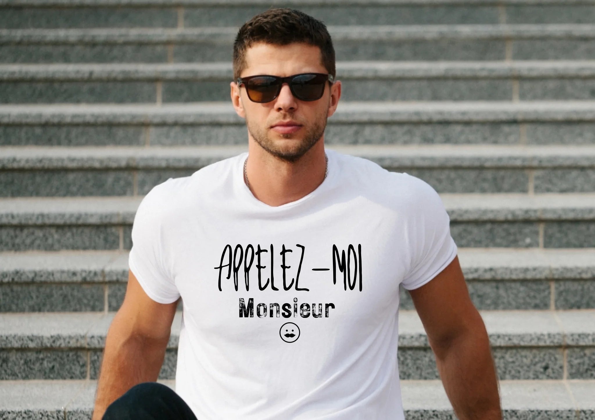 "Appelez-moi" impression poitrine