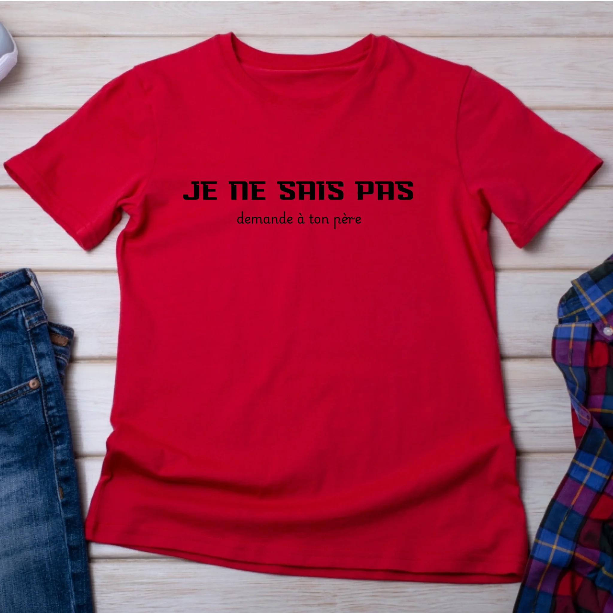 "Je ne sais pas" impression poitrine