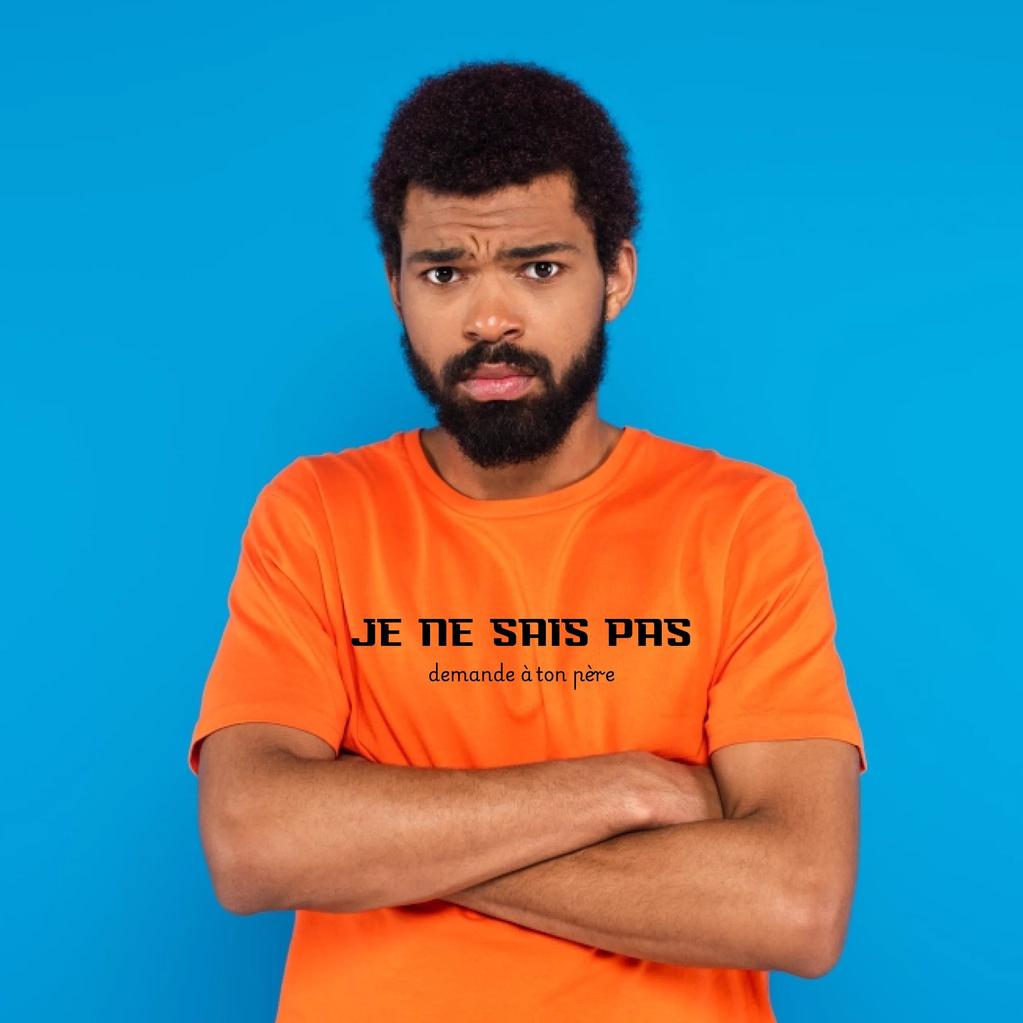 "Je ne sais pas" impression poitrine