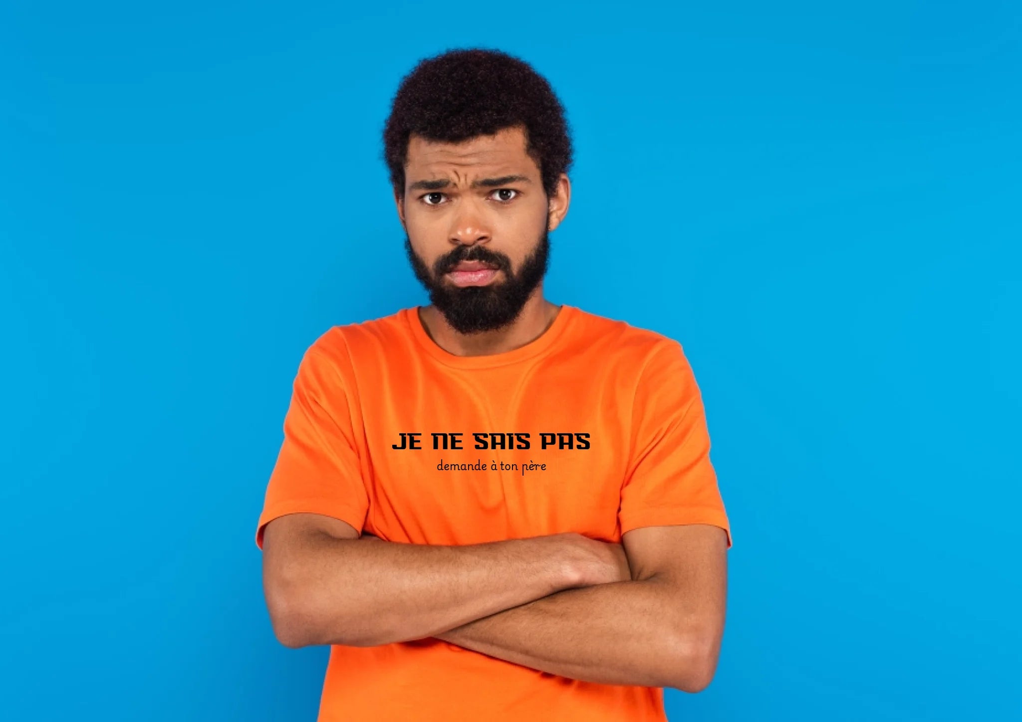 "Je ne sais pas" impression poitrine