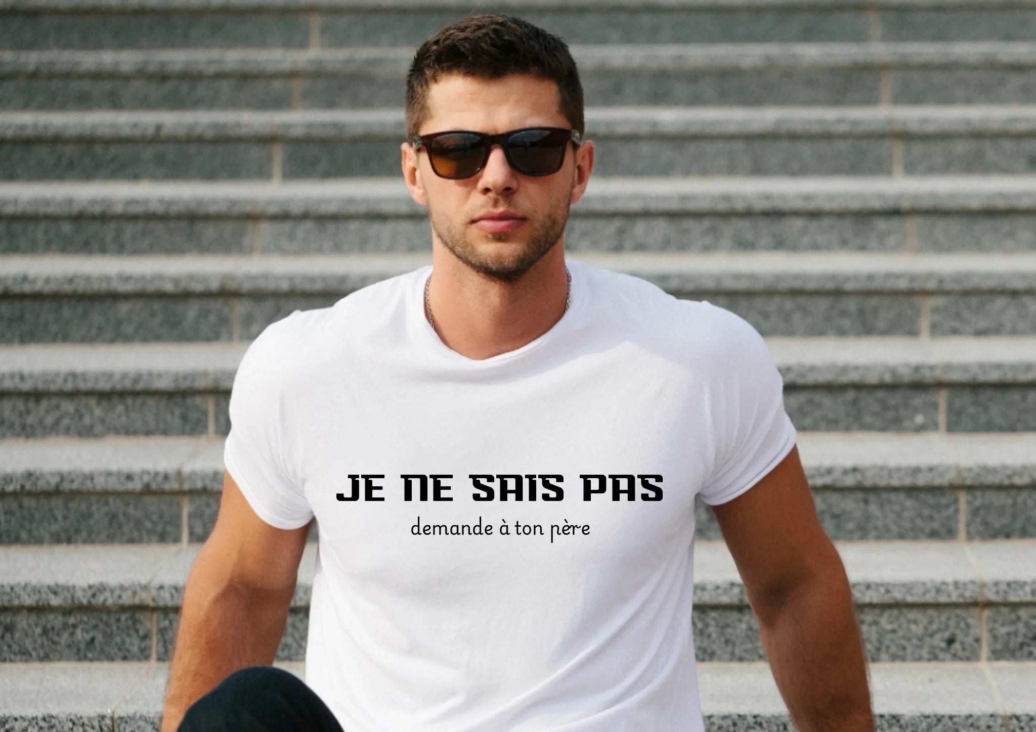 "Je ne sais pas" impression poitrine