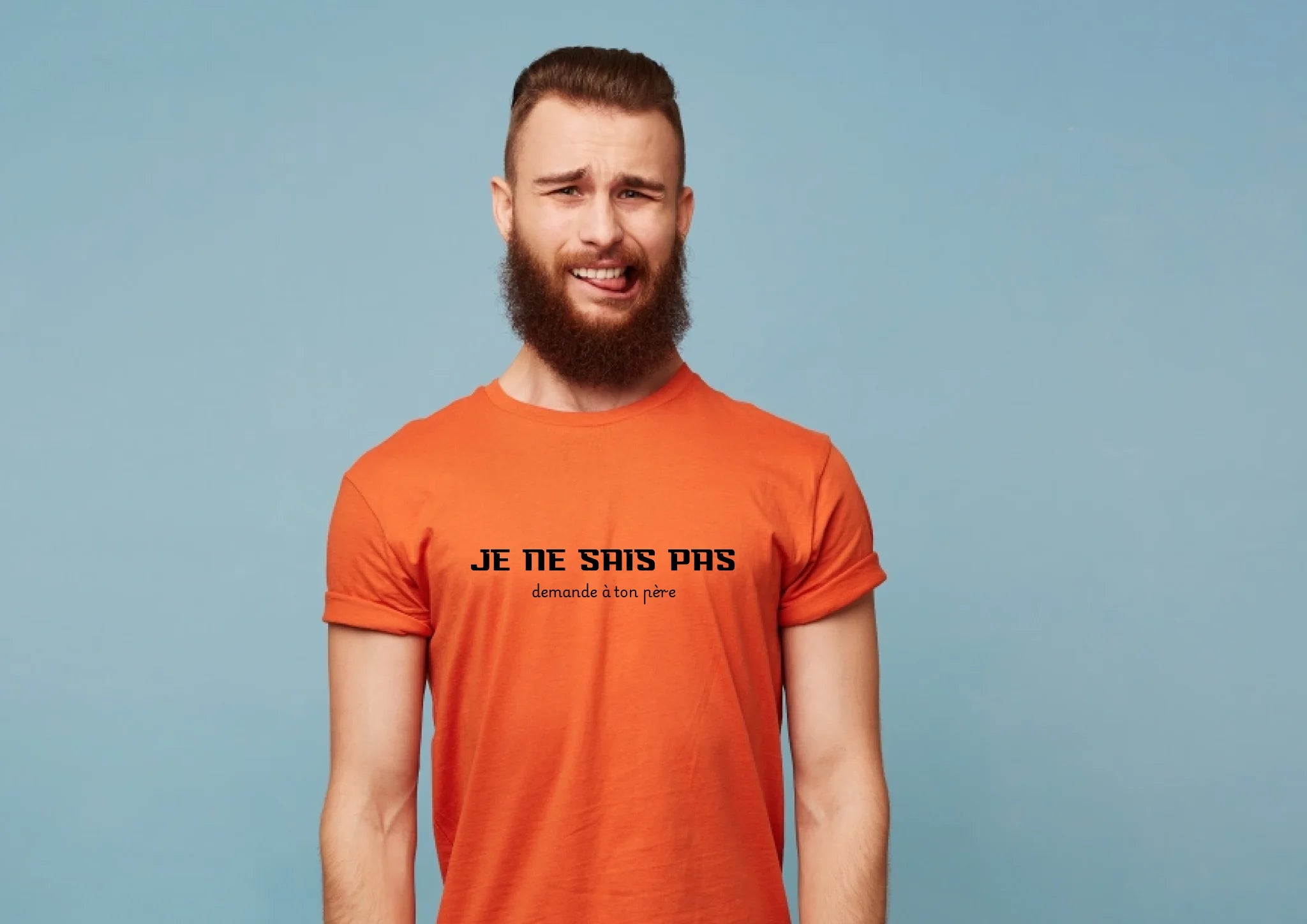 "Je ne sais pas" impression poitrine