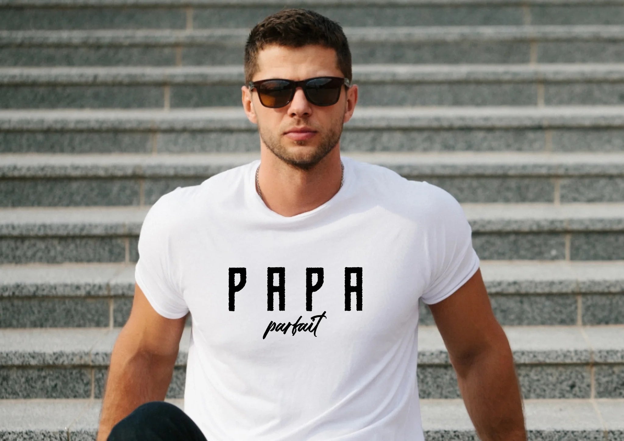 "Papa parfait" impression poitrine