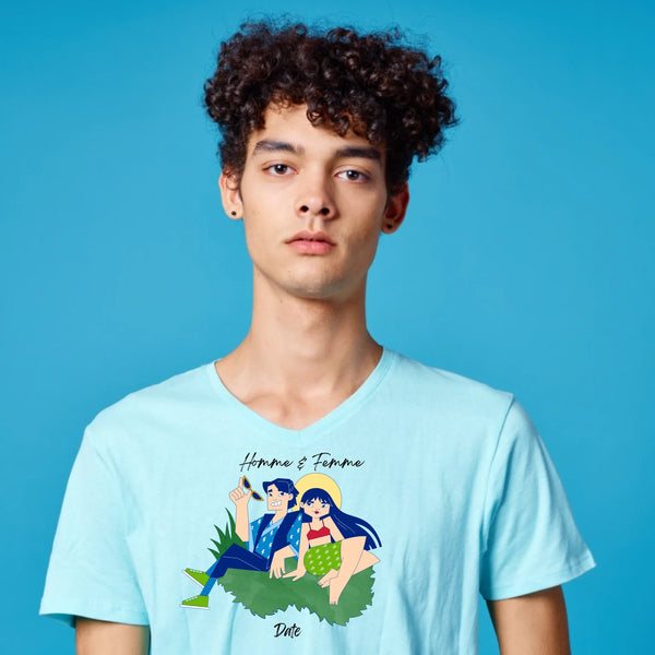 "H & F" impression poitrine