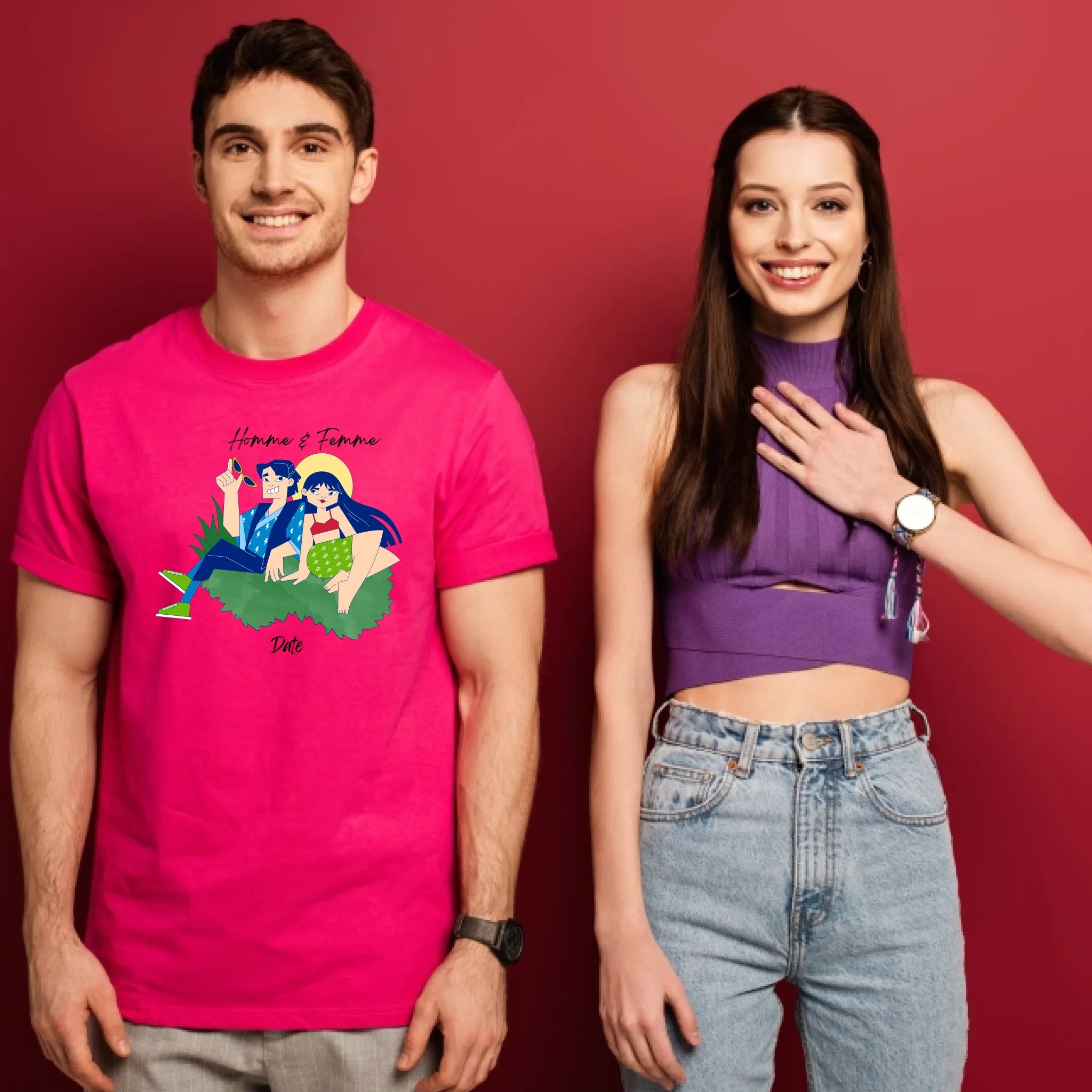 "H & F" impression poitrine