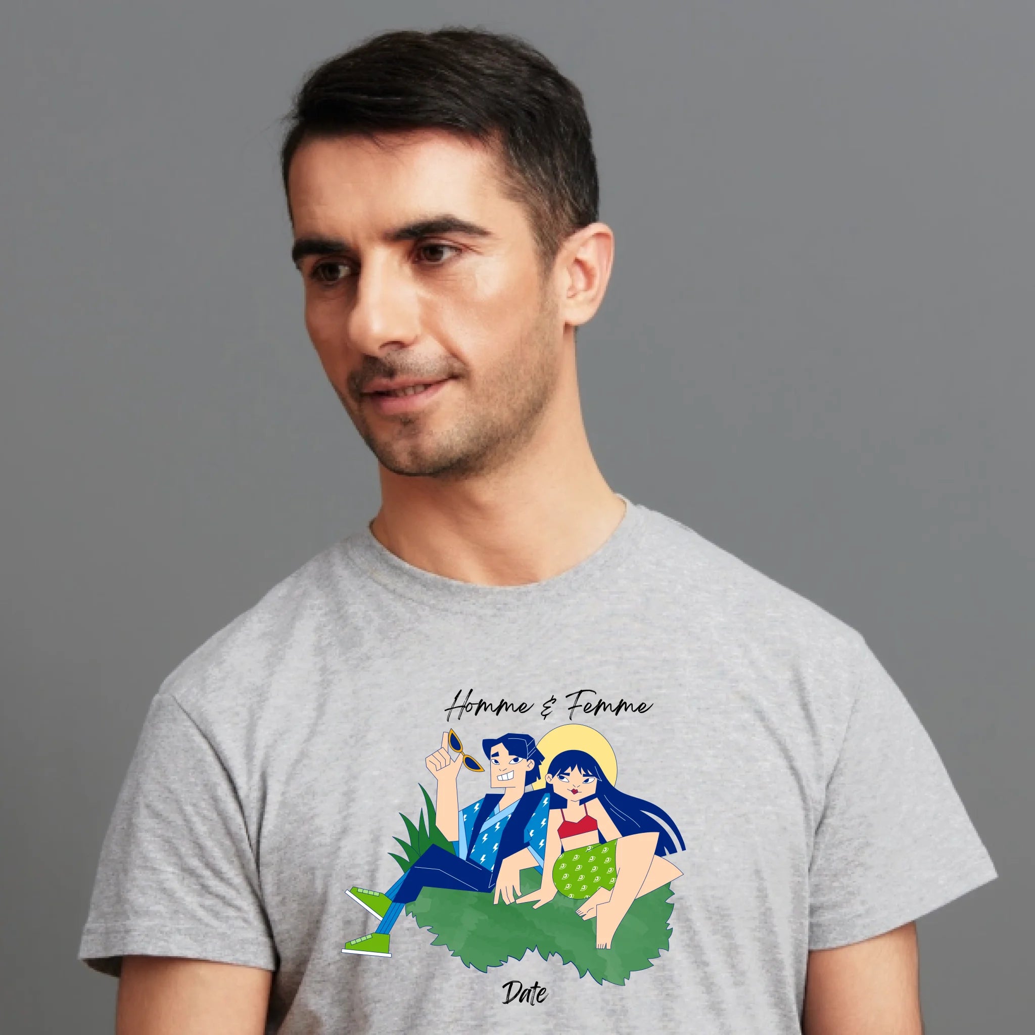 "H & F" impression poitrine