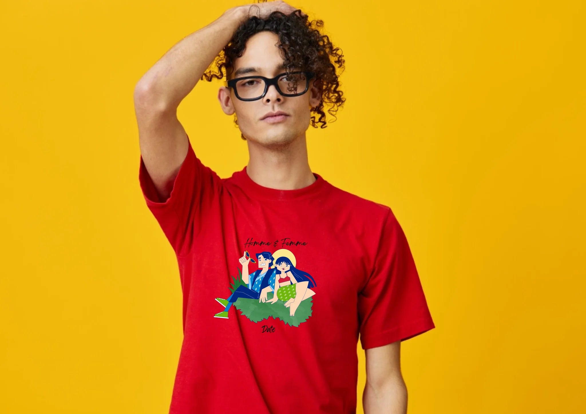 "H & F" impression poitrine