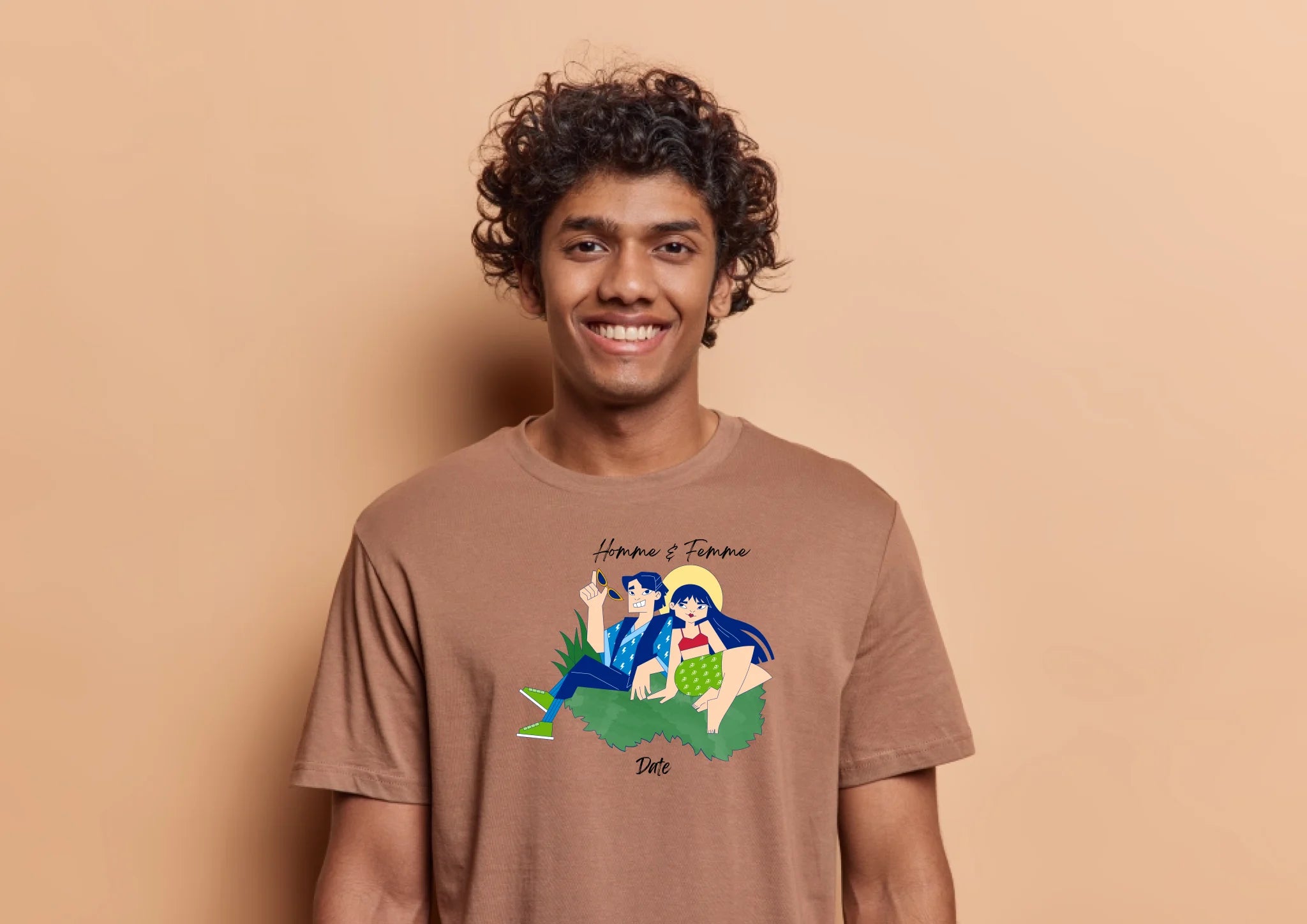 "H & F" impression poitrine