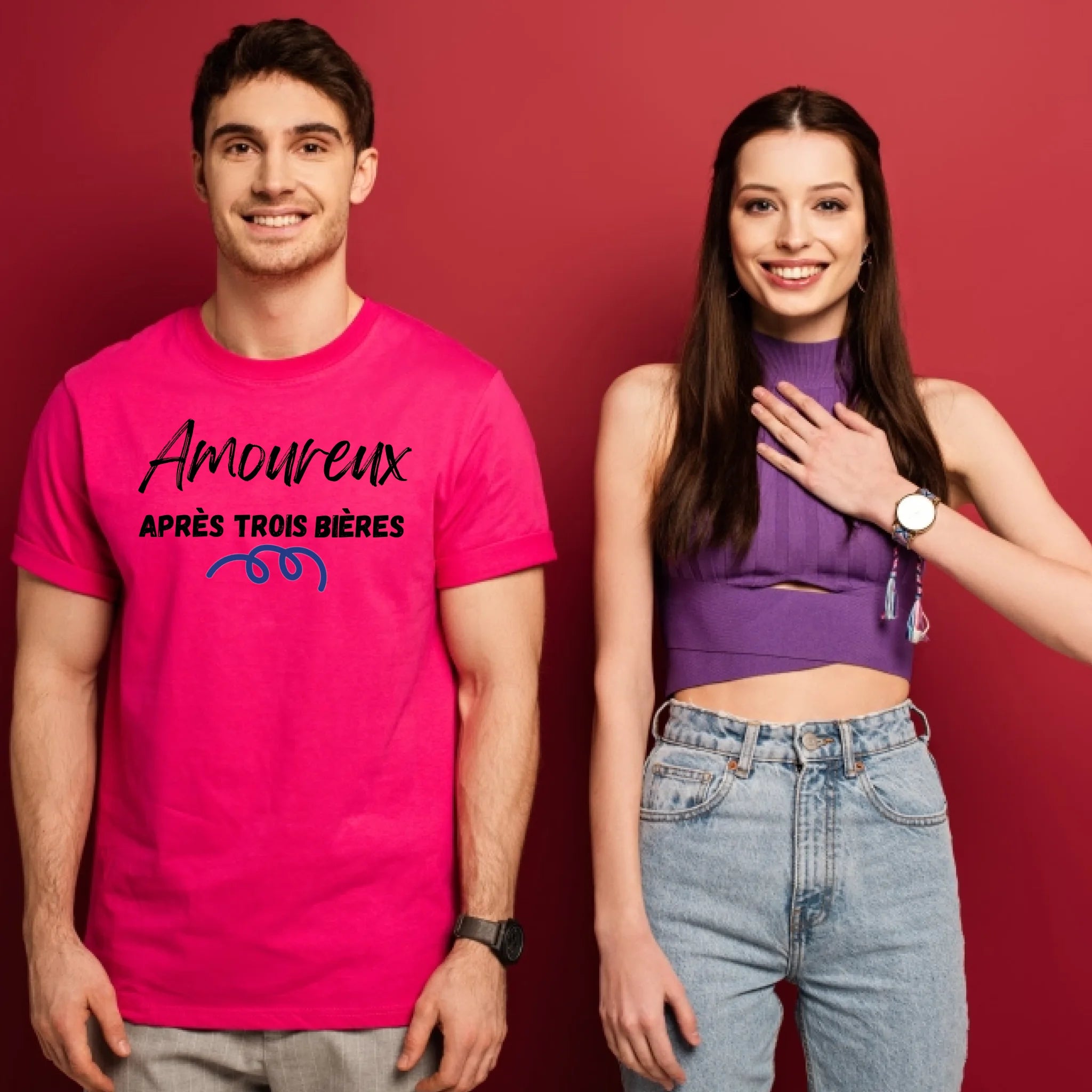 "Amoureux" impression poitrine