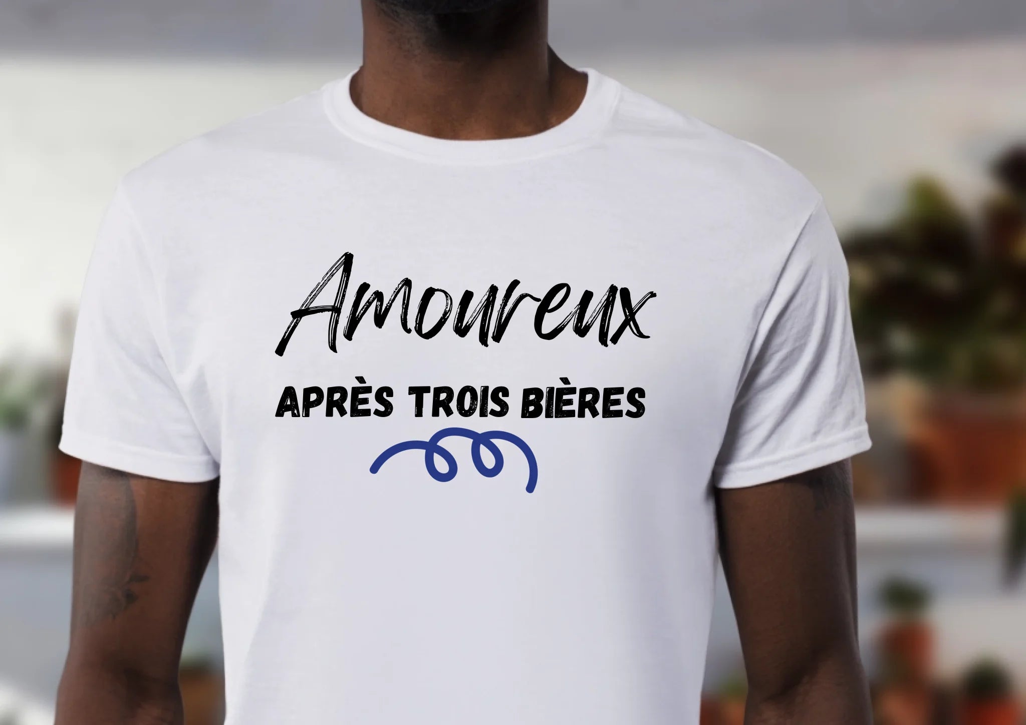 "Amoureux" impression poitrine