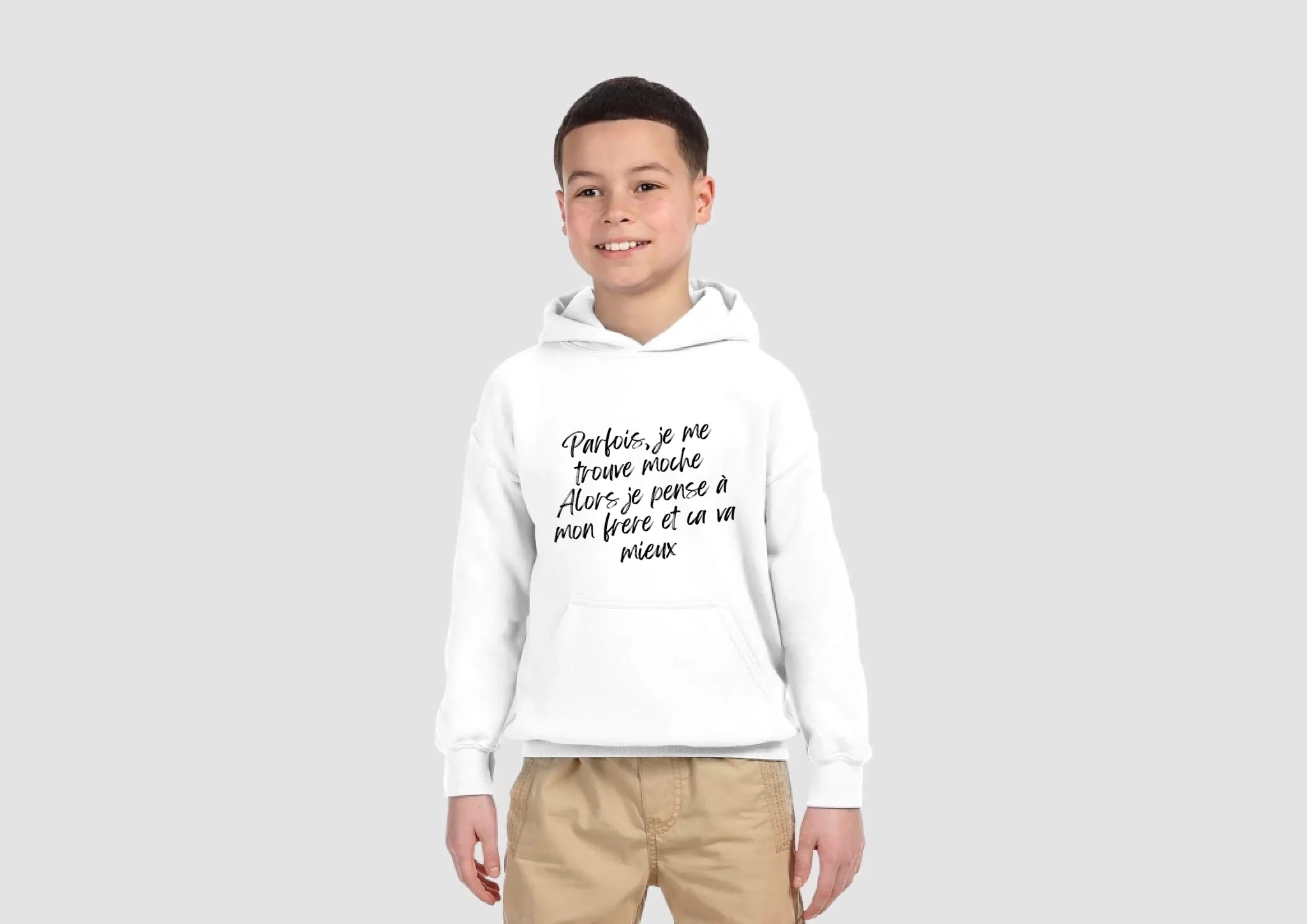 "mon frere" Hoodie - enfant