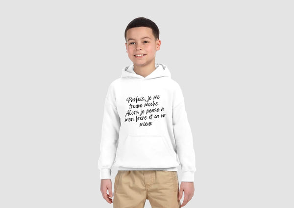 "mon frere" Hoodie - enfant