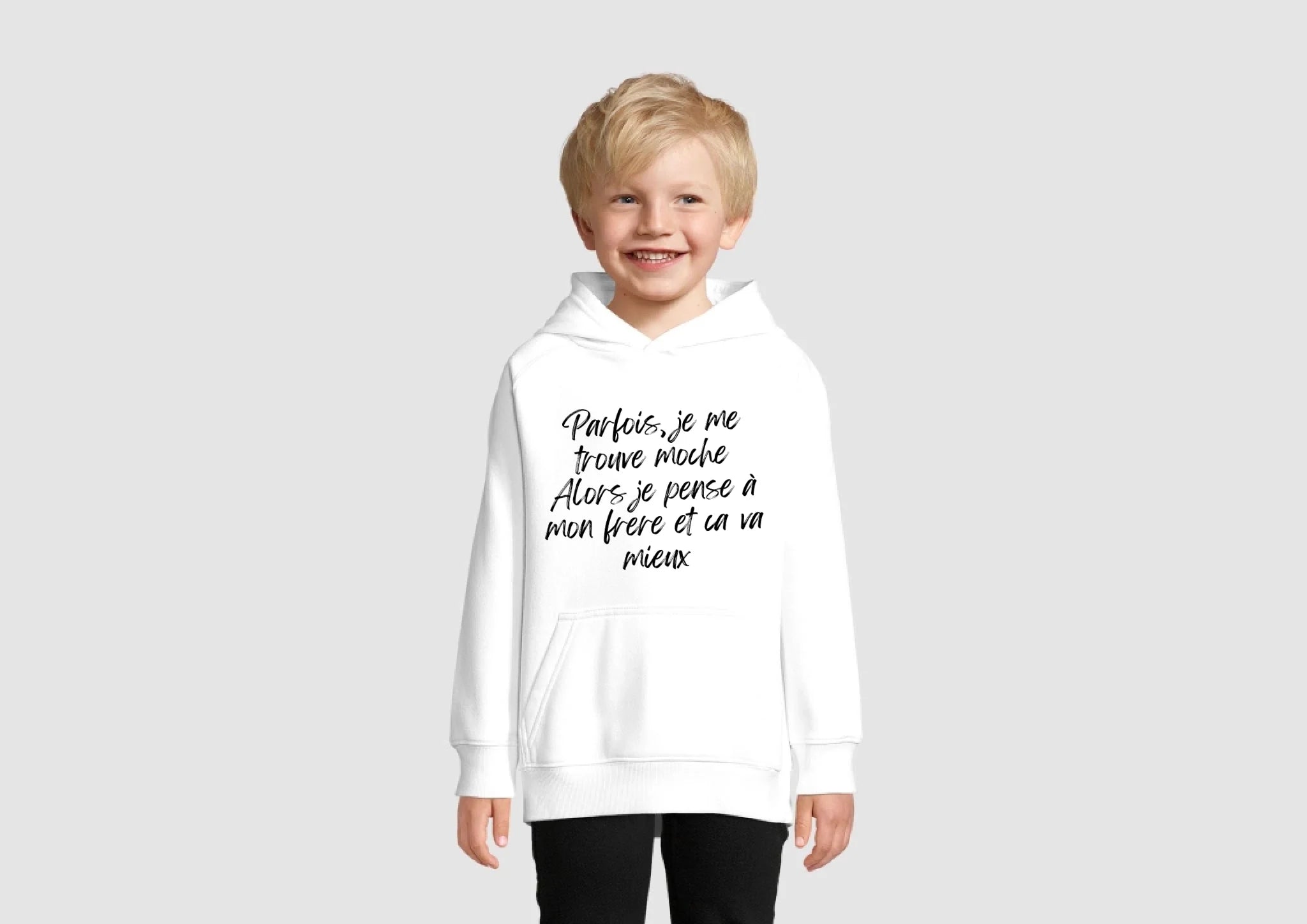 "mon frere" Hoodie - enfant